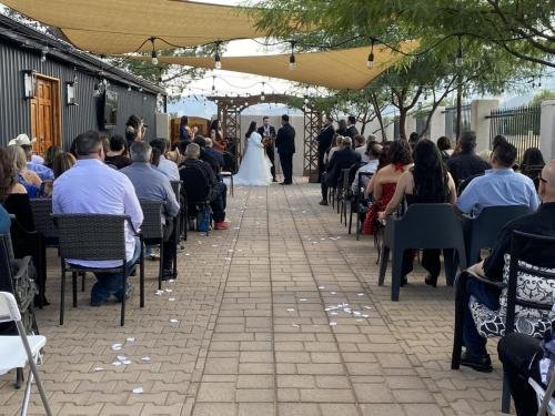 Wedding on Patio